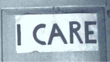 “I care”
