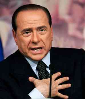 il premier Silvio Berlusconi