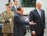 Berlusconi e Tadic (da Corriere.it/Afp)