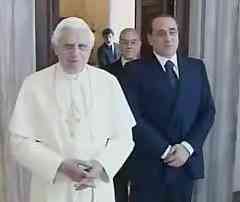 Papa Benedetto XVI riceve Berlusconi