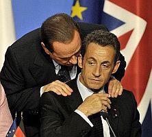 Silvio Berlusconi e Nicolas Sarkozy