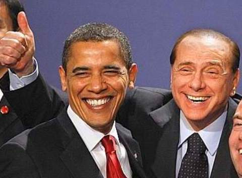 Obama - Berlusconi (foto AP)