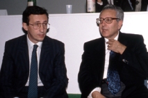 Gianfranco Fini con Pino Rauti