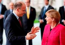 Enrico Letta e Anegla Merkel