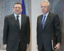 da sin. Barroso e Monti
