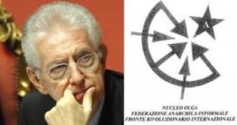 Mario Monti e il logo del Nucleo Olga