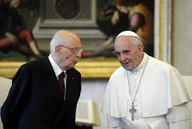 Napolitano e papa Bergoglio