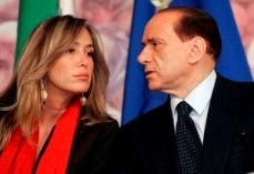 Stefania Prestigiacomo e Silvio Berlusconi