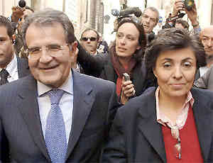 Romano Prodi e Flavia Franzoni