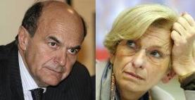 Pier Luigi Bersani ed Emma Bonino