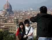 turisti giapponesi a Firenze