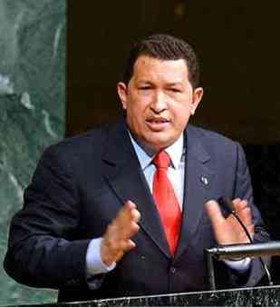 il presidente venezuelano Hugo Chavez