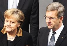 Angela Merkel e Christian Wulff 