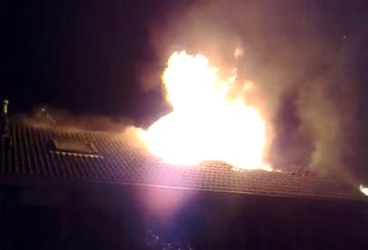 L'incendio nell'abitazione a Kampen
