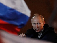 Vladimir Putin in lacrime