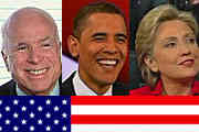 Mc Cain, Obama, Clinton