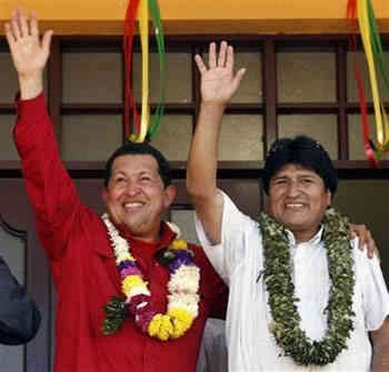 Ugo Chavez e Evo Morales