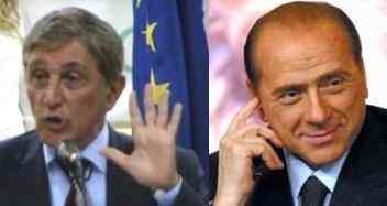 da sin. Bassolino e Berlusconi
