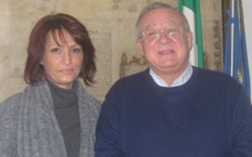 Il sindaco Ciaramella con Erika Balsamo