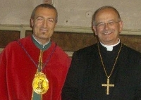 Giuseppe Barbato e il vescovo Spinillo