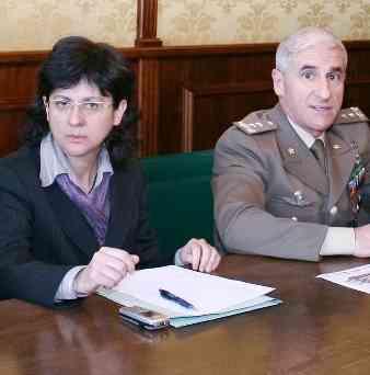 Maria Carmela Caiola e il generale Giannini