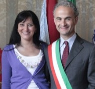 Pio Del Gaudio con la moglie Sabina Porfidia