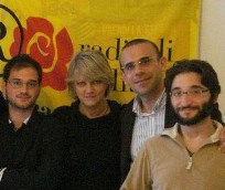 Nella foto, da sin. Domenico Letizia, Rita Bernardini, Francesco Giaquinto e Gianroberto Zampella