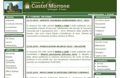 la home page del sito del Comune di Castel Morrone