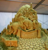 Una scultura di sabbia
