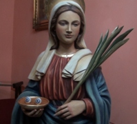 la statua di Santa Lucia