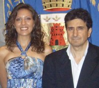 Stefania Fiorenza e il sindaco Tartaglione
