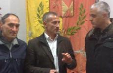 Il sindaco con Nicola Paccone e Pierino Palermo