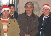 il sindaco Lusini con i soci dell'Interforze