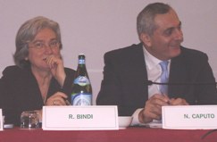Rosi Bindi con Nicola Caputo