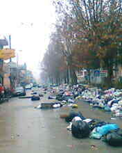rifiuti in strada