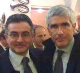 Nella foto, Angelo Pezone e Pier Ferdinando Casini