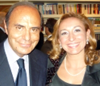 Fiorella Bilancio con Bruno Vespa