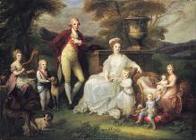 Angelica Kauffmann, Ferdinando IV e Maria Carolina posano con la famiglia