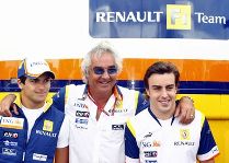 Piquet, Briatore e Alonso