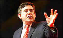 il premier inglese Gordon Brown