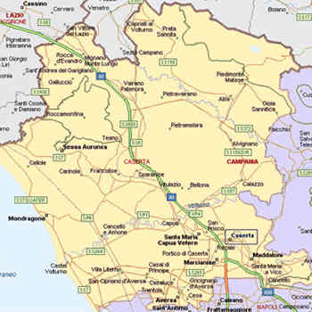 mappa provincia Caserta