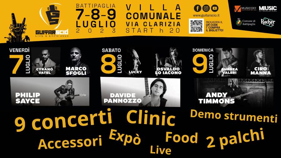 GuitarSció, il primo Festival della Chitarra del Sud Italia: tre giorni di  eventi dal 7 al 9 luglio a Battipaglia - Pupia.tv