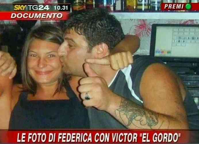 Federica e Victor in una foto scattata la sera della scomparsa da Stefania