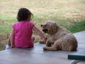 una bambina col cane (foto Internet)