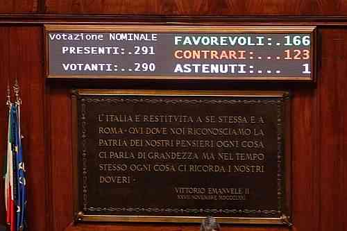 esito della votazione al pacchetto sicurezza (Il Corriere della Sera)