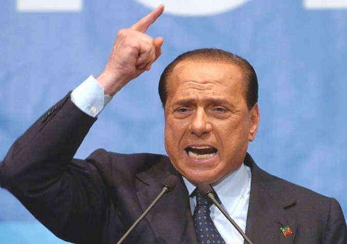 Il leader della Cdl Silvio Berlusconi