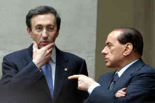 Gianfranco Fini e Silvio Berlusconi