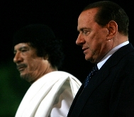 Gheddafi e Berlusconi