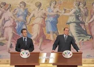 da sinistra Sarkozy e Berlusconi