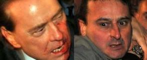 Silvio Berlusconi e Massimo Tartaglia